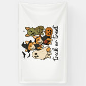 corgi Halloween kostuum  Spandoek (Verticaal)