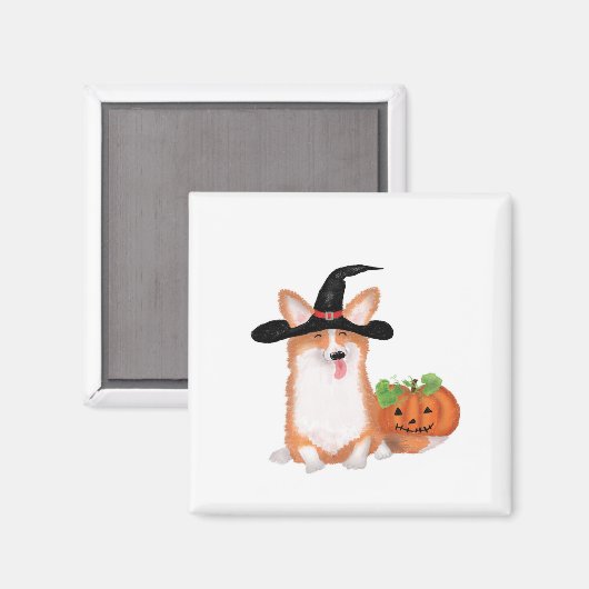 Corgi Halloween magnet (Voorkant / Achterkant)