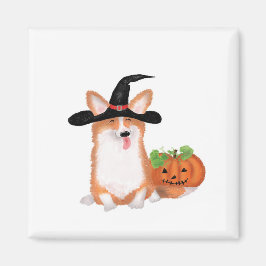 Corgi Halloween magnet