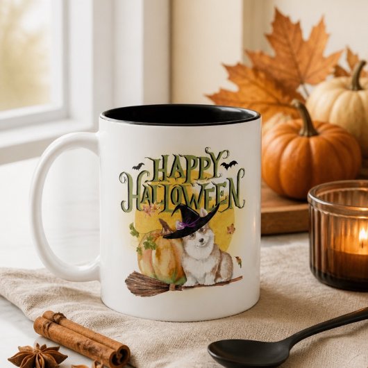 Corgi Halloween Mok