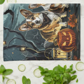 Corgi Halloween Spoken Theedoek (Gevouwen)
