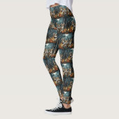 Corgi Halloween Spooky Leggings (Links)