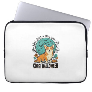 Corgi Halloween T-shirt voor hondenliefhebbende me Laptop Sleeve