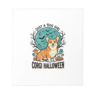 Corgi Halloween T-shirt voor hondenliefhebbende me Notitieblok