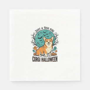Corgi Halloween T-shirt voor hondenliefhebbende me Servet