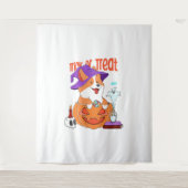 Corgi Halloween Wandkleed (Voorkant)