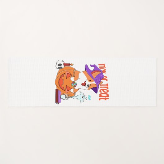 Corgi Halloween Yogamat (Voorkant (horizontaal))