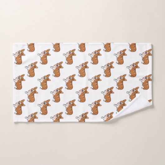 Corgi Hand Towel Handdoek (Handdoek)