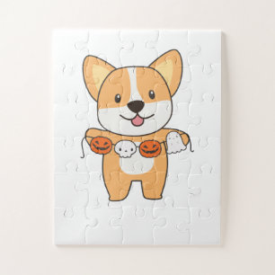 Corgi Happy Halloween Dog Costume Legpuzzel