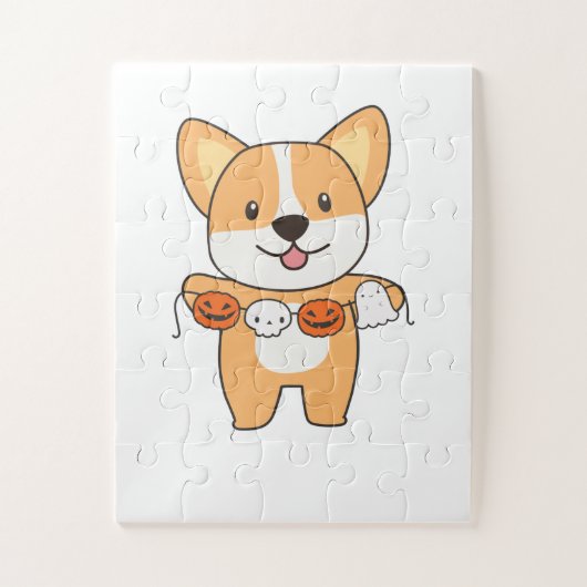 Corgi Happy Halloween Dog Costume Legpuzzel (Verticaal)