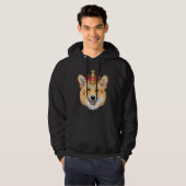 Corgi Happy Hoodie (Voorkant volledig)