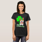 Corgi Happy St Patricks Day T-shirt (Voorkant volledig)