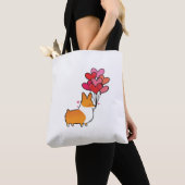 Corgi Heart Balloons Bag Tote Bag (Dichtbij)