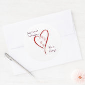 Corgi Heart behoort tot - Sticker (Envelop)