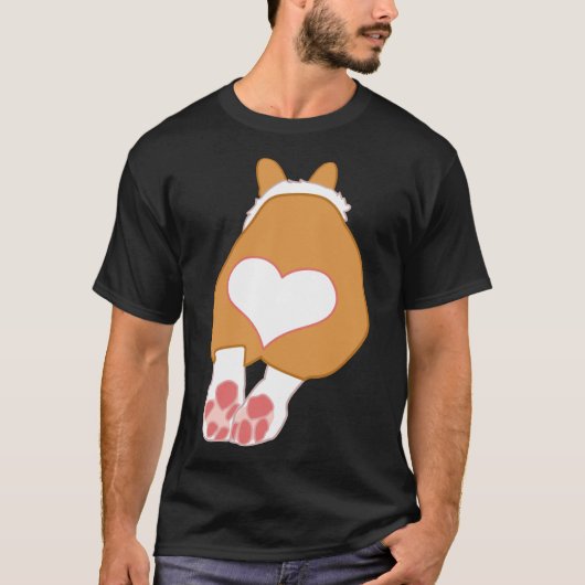 Corgi Heart Butt 963 T-shirt (Voorkant)