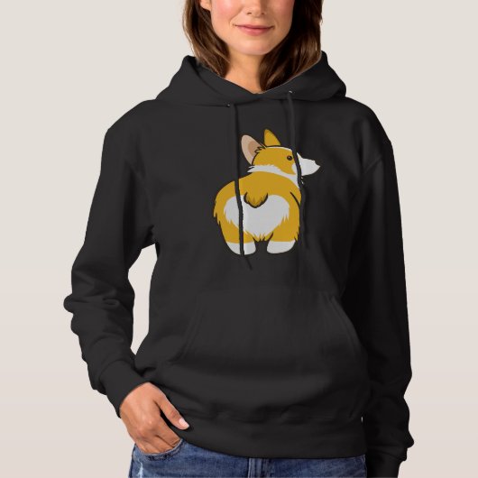 Corgi Heart Butt Hoodie (Voorkant)