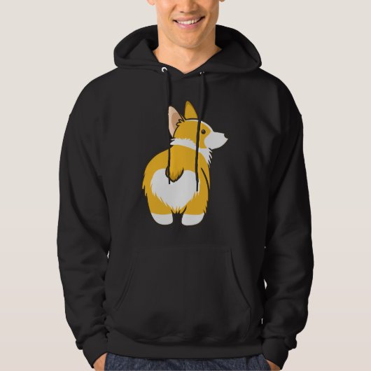 Corgi Heart Butt Hoodie (Voorkant)