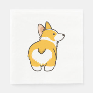 Corgi Heart Butt Servet