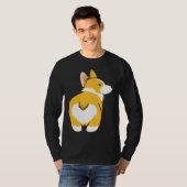 Corgi Heart Butt T-shirt (Voorkant volledig)