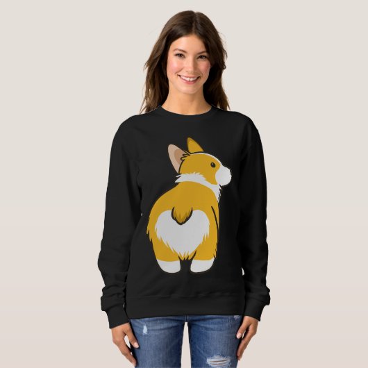 Corgi Heart Butt Trui (Voorkant volledig)