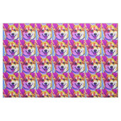 Corgi heldere, vette kleuren stof (Fat Quarter)