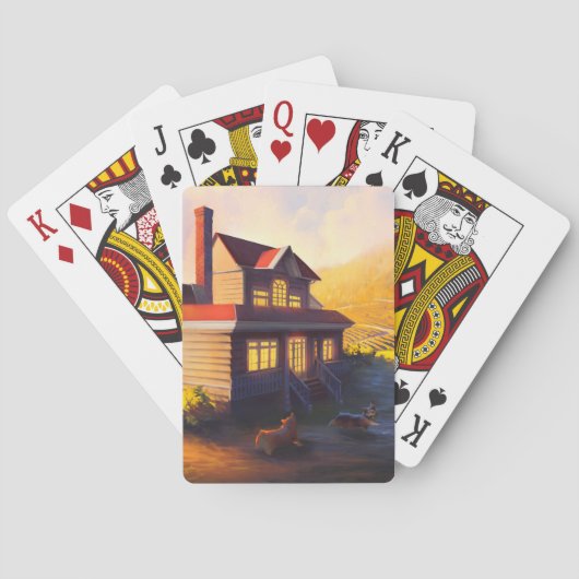 Corgi Hoesje-bestanden afspeelkaarten Pokerkaarten (Achterkant)