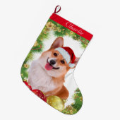 Corgi Holiday Grote Kerstsok (Voorkant (Hangend))
