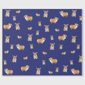 Corgi-hond cadeauverpakking cadeaupapier (Vlak)
