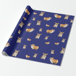 Corgi-hond cadeauverpakking cadeaupapier