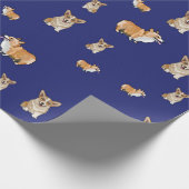 Corgi-hond cadeauverpakking cadeaupapier (Hoek)