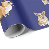 Corgi-hond cadeauverpakking cadeaupapier (Rol Hoek)