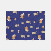 Corgi Hond Dekens Vacht Navy Blauwe (Voorkant (Horizontaal))