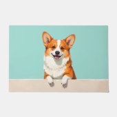Corgi Hond Deurmat Kunst (Voorkant)