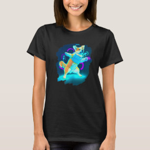Corgi-hond die retro breakdancing danst Danser T-shirt