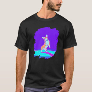 Corgi-hond die retro breakdancing danst Danser T-shirt