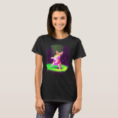 Corgi-hond die retro breakdancing danst danzer t-shirt (Voorkant volledig)