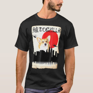Corgi Hond Dogzilla T-shirt