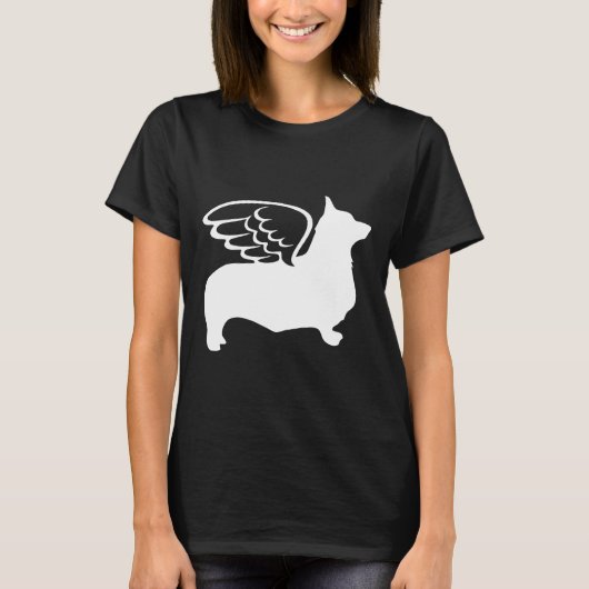 Corgi Hond Engel T-shirt (Voorkant)