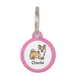Corgi Hond Gepersonaliseerde Huisdier ID Tag Huisdierpenning