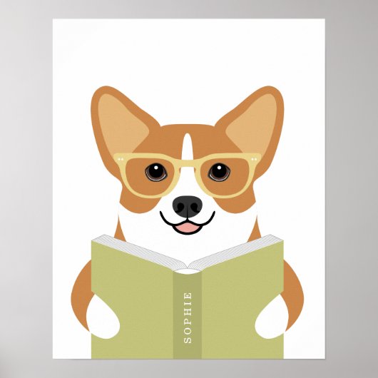 Corgi-hond gepersonaliseerde print (Voorkant)