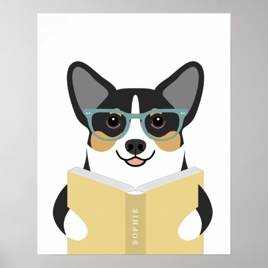 Corgi-hond gepersonaliseerde print (Voorkant)