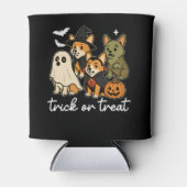 Corgi Hond Halloween Kostuum Spooky Blikjeskoeler (Voorkant)