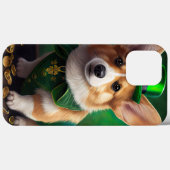 Corgi-hond in St. Patrick's Day-jurk Case-Mate iPhone Case (Achterkant (horizontaal))