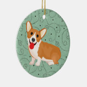 corgi hond keramisch ornament (Rechts)