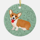 corgi hond keramisch ornament (Voorkant)