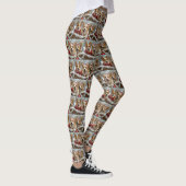 Corgi Hond Kerst Festief Leggings (Rechts)