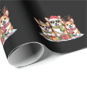 Corgi Hond Kerst Moeder Hond Liefhebber Kerstcadea Cadeaupapier (Rol Hoek)