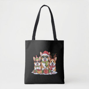Corgi Hond Kerst Moeder Hond Liefhebber Kerstcadea Tote Bag