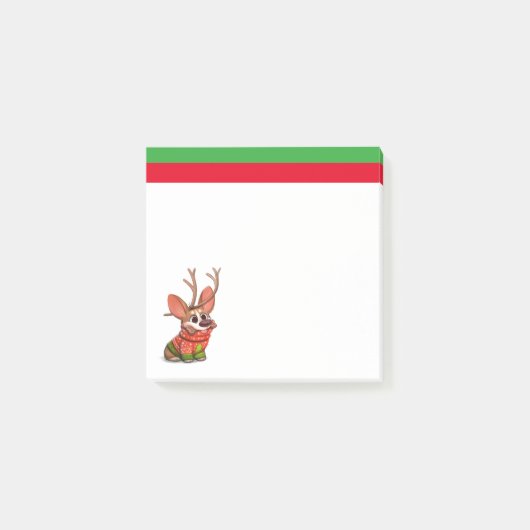 Corgi hond Kerst Post-It Notities Post-it® Notes (Voorkant)
