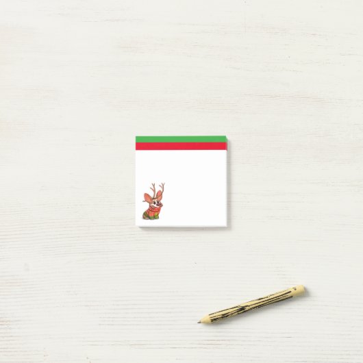 Corgi hond Kerst Post-It Notities Post-it® Notes (Op bureau)